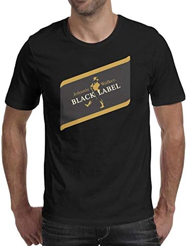Man's Johnnie Walker Black Label T Shirt Personalized Comfortable Knitted T Shirts