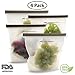 WestCoastWise Reusable Silicone Food Storage Bags (4-Pack) Airtight, Leakproof Preservation System | Cooking, Sous Vide, Leftovers, Steam or Meal Prep | Microwave, Freezer Safe