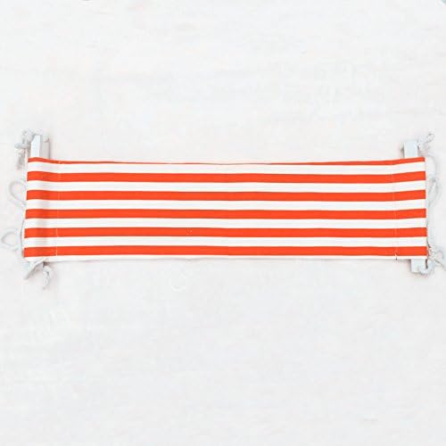 Elelink Portable Adjustable Mini Office Foot Rest/Foot Stool Stand Desk Foot Hammock (Red and White Stripes)