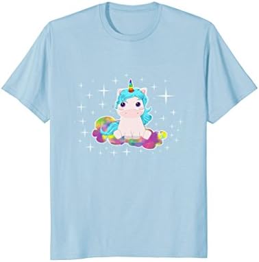 Cute Baby Unicorn On Slime Cloud Girls