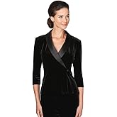 Alex Evenings Womens Velvet Blouse Top (Multiple Styles Petite and Regular Sizes)