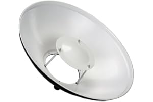 Fotodiox Pro Beauty Dish 16" with Speedring for Balcar, White Lightning, X800, X1600, X3200 Strobe Light