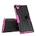 Sony Xperia L1 Case,Mama Mouth Shockproof Heavy Duty Combo Hybrid Rugged Dual Layer Grip Cover with Kickstand for Sony Xperia L1 (with 4 in 1 Packaged),Pink
