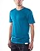 Woolly Clothing Co. Men's Merino Wool Short Sleeve Ultralight Crew (150 GSM) Medium Glacier Blue