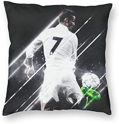 Greatest Football Player No.7 Jersey Throw Pillowcase Decorative Cushion Cover Square Bed Pillow Case Cover (16 x 16 inch) Twin Sides Print