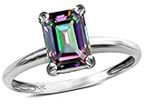 Star K Classic Octagon Emerald Cut 8x6mm Rainbow