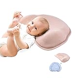 Health Nursing Memory Foam Pillow Premium Soft Positioner Toddler Blue Pillow Breathable Organic Cotton Shell, Natural and Breathable Strong, a Good sleeping Assistant for Baby!