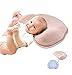 Health Nursing Memory Foam Pillow Premium Soft Positioner Toddler Blue Pillow Breathable Organic Cotton Shell, Natural and Breathable Strong, a Good sleeping Assistant for Baby!