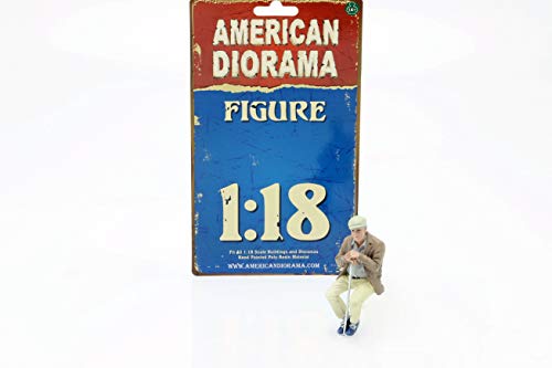 American Diorama Sitzendes altes Paar Figur #1 1:18