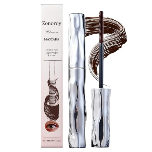Zonoroy Mascara,Zonoroy Volumizing Mascara,Metal Wand Mascara (Brown) at Amazon