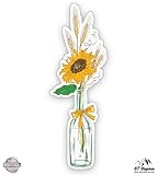 Sunflowers in Glass Jar - 3