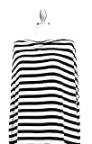 AmBaby Multi-Purpose Nursing Cover - Free Baby Teether Included (Black and White)