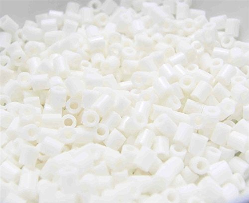 Gift pocket DIY 5mm Hama/perler Beads 1000 pack for Christmas Gift 13 Colours White