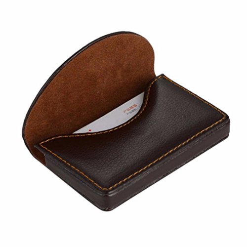 YJYdada Credit Card Package Card Holder Business Card Case (Coffee)