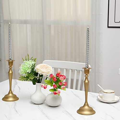 VIViTOP Ceramic Vase Set- 5 Small Vases iin Bulk, White Flower Vases for Modern Boho Room Decor, Unique Centerpiece Decorations Vintage Vases for Office Party Bookshelf Dinner Table.