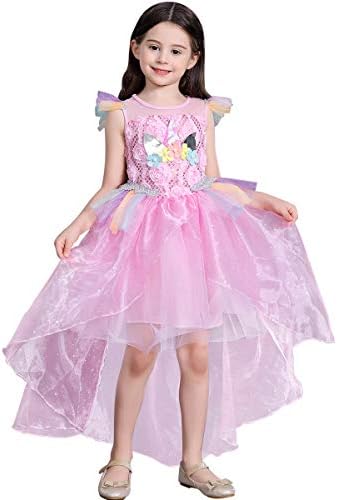 Girls Unicorn Costume Dress Little Pony Cosplay Dress up