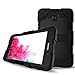 Samsung Galaxy Tab A 7.0 Case (SM-T280),3in1 Heavy Duty Shockproof Armor Hybrid High Impact Resistant Defender Full Body Protective Cover with Built-in Screen Protector and Kickstand (Black)
