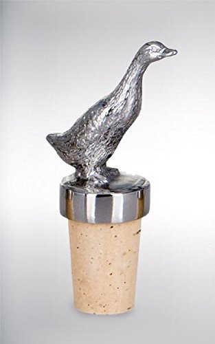 Duck Bottle Cork Height 8.0 cm D 2.5 cm Stainless Steel