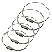CleverTraveler - Luggage Name Tag / Key Ring - Waterproof and Weatherproof Stainless Steel Wire - 5 pack