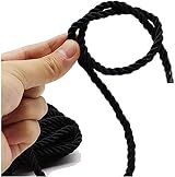 WUWYOUWL 2PCS 10M 7MM Nylon Rope - Natural Twisted, Durable Purple Cord for view 3