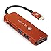 NOVOO USB C Hub 5 in 1 with HDMI 4K Adapter, 2 USB 3.0 Ports, 1 SD Memory Port, 1 microSD Card Reader Compatible with MacBook Pro 2017/2016, Huawei MateBook, Chromebook Pixel, Samsung S8 and More