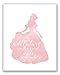 Summit Designs Disney Princess Inspirational Quotes - Set of 4 (8x10) Poster Photos - Cinderella Snow White Belle Ariel