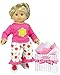Sophia's 15 Inch Baby Doll Pajamas, Fits American Girl Bitty Baby 15 Inch Baby Doll & More! Flower Print Capri Pajama Pants & Shirt Gift Plus Bag Included
