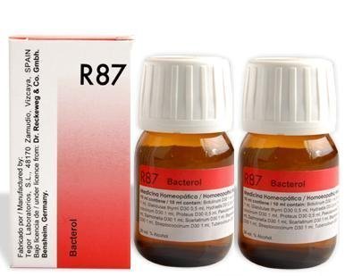 2 LOT X Dr.Reckeweg Germany R87 Anti Bacterial Drops 30ML
