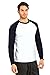 Knocker Men's Cotton Full Raglan Sleeve Baseball Tee Shirt (M, Navy/White)