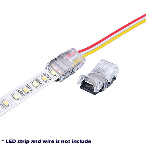 Davitu 5pcs Connector for 3 Pin 10mm IP20 WS2812 Non-waterproof LED Pixel Strip Digital Light to Wire Connection WS2812B Connector - Thumbnail 5