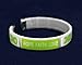 Adult Lime Green Ribbon Hope Bangle Bracelet (Retail)