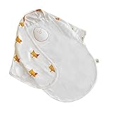 Nested Bean Zen Swaddle Premier – 70% Rayon from Bamboo, 30% Pure Cotton (0-6 months, Friendly Fox)