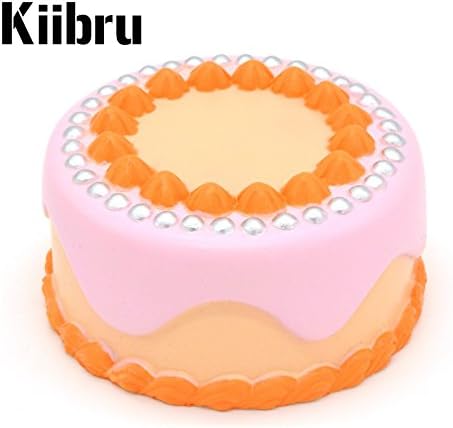 Squishy &amp; Slow Rise SCENTED Kiibru Pearl Cake &amp; Bonus Random Jenna Lyn Squishy! (Pink (Fruity Scent))