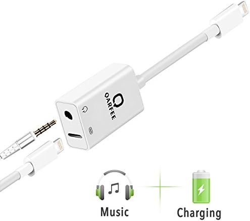 iPhone Lightning Adapter and Splitter - 2 in 1 Lightning Adapter For Charging+3.5 mm Headphone Jack Listening For iPhone 7/8/X/7 plus/SE iPad Pro/Air/Mini For iOS 10/11