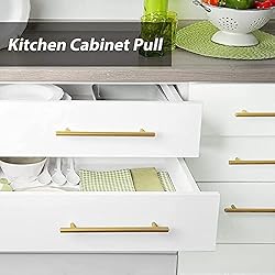 goldenwarm 15 Pcs Gold Cabinet Pulls Drawer Handles