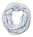 corciova Silk Cotton Solid Color Light Weight Wrinkled Infinity Loop Scarf