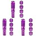 Finever Mini Beauty Facial Massage Toy Portable Travel Massager Tool for Head Eyes 3PK Purple
