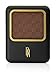 Black Radiance Pressed Powder, Pigment-Rich Matte Finish for Deep Skin Tones, Oil-Absorbing Compact with Mirror & Sponge - Black Coffee