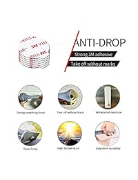 AZXYI 6 Pack de adhesivos adhesivos de doble cara para base de enchufe, almohadillas para agarres plegables