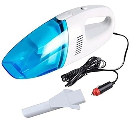 PEARL ACE Plastic 12-V Portable Car Multipurpose Vacuum Cleaner, Standard(Multicolour)