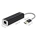 USB to Ethernet Adapter, CableCreation 3-Port USB 3.0 Hub, USB 3.0 Ethernet Adapter RJ45 10/100/1000 Mbps Gigabit Compatible with Windows PC, Laptop, MacBook Pro, USB Flash Drives etc, Aluminum Black