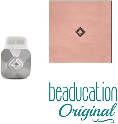 Square Diamond Metal Design Stamp, 1.5mm Small Box Outline Punch Stamping Tool for Hand Stamped DIY Jewelry Crafts - Beaducation Original Metal Design Stamps