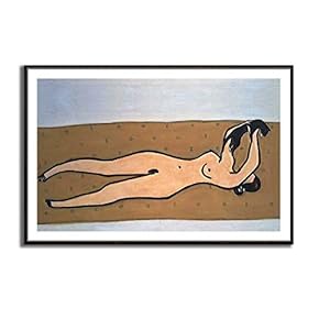 Framed Canvas Wall Art for Living Room, Bedroom Naked Girl Canvas Prints for Modern Home Decoration Ready to Hang - 16"x24" inches