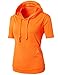 H2H Womens Comfy Regular Fit Short Sleeve Sweatshirt Hoodie Tops in 16 Colors