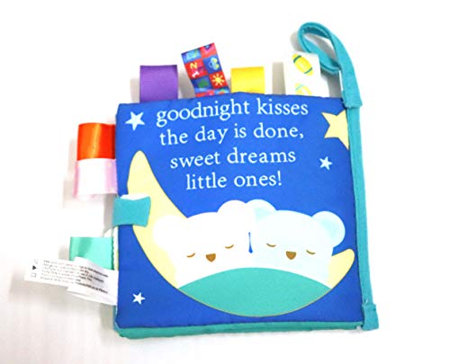 FGen 0-2 Years Old Baby Bear Cloth Book Three-Dimensional Cloth Book Early Education Tear Bad Label Cloth Book Label Rattle Toy