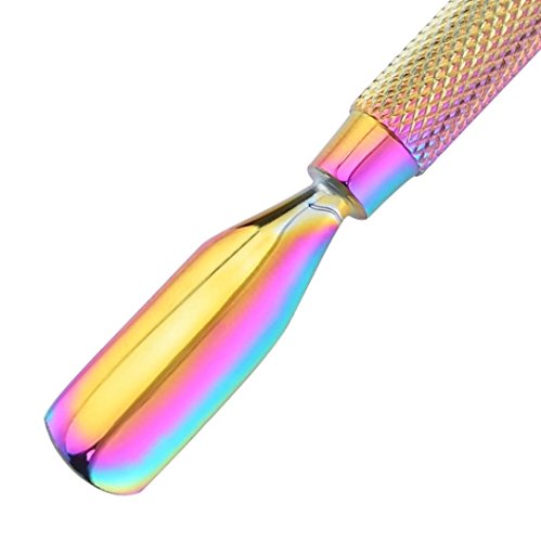CSSD Cuticle Pusher UV Gel Polish Soak off Remover Nail Art Manicure Trimmer Tool (C)