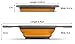 Kitchen Maestro Collapsible Over the Sink Silicone Colander / Strainer