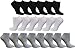 Women's 20 Pair Low-cut Socks (Gray) size 9-11