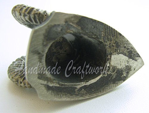 CooB - by Finger Guard & Knives Knife Pommel Bolster Silver/Bronze for Custom Handle Knife Making Lucky Dice Bead for KNIFE LANYARD, PARACORD BRACELETS in GIFT! (ARGALI) - Thumbnail 3