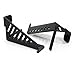 Xprite Door-off Foot Pegs Compatible with 2007-2018 Jeep Wrangler JK JKU 2/4 DR, Metal Steel Exterior Hinge Mounted Front Door Rest Pedals Accessories with Hollow Style, Pair